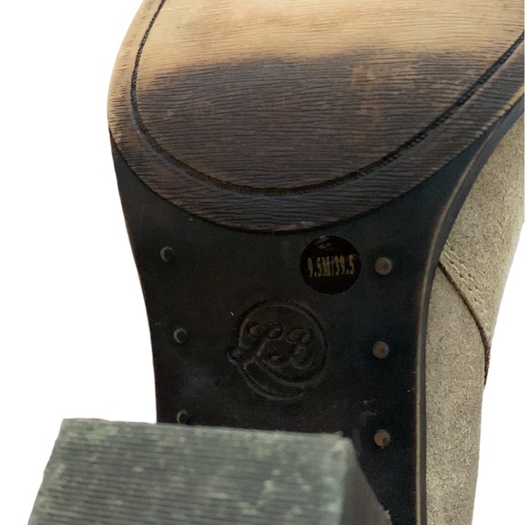 Lucky Brand Esperanza suede buckle stacked heel booties - Picture 13 of 16